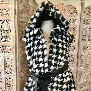 New Lane Bryant Fur Vest Hooded Jacket